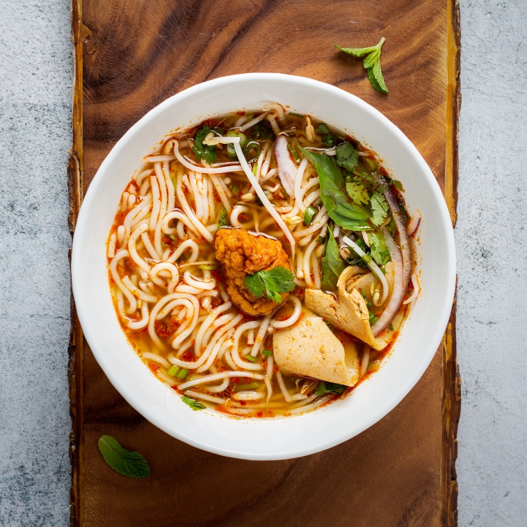Bun Bo Hue - Beef Lemongrass noodles